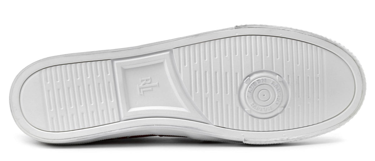 RALPH LAUREN Jinny Faux-Leather Trainer — view 4