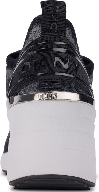 DKNY Keeva Wedge Knit Sneaker — view 3