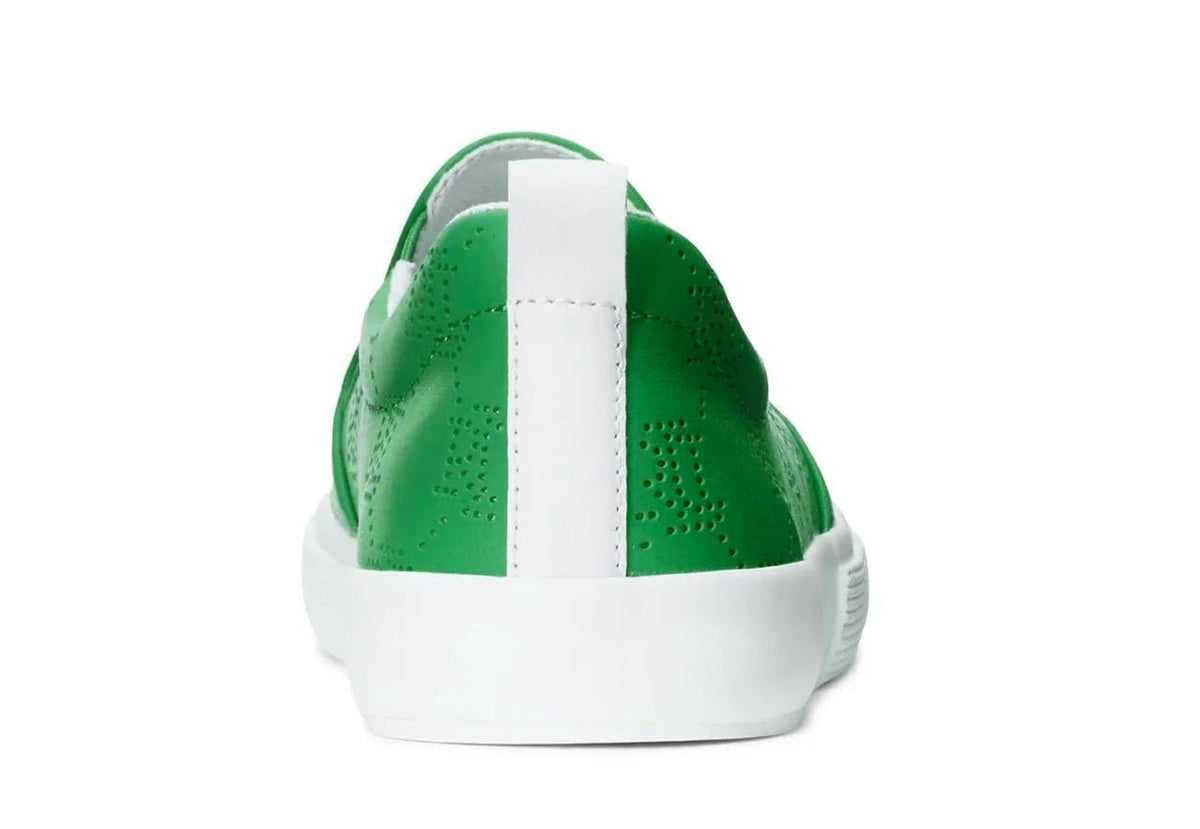 RALPH LAUREN Haddley Logo Leather Slip-On Trainer — view 3