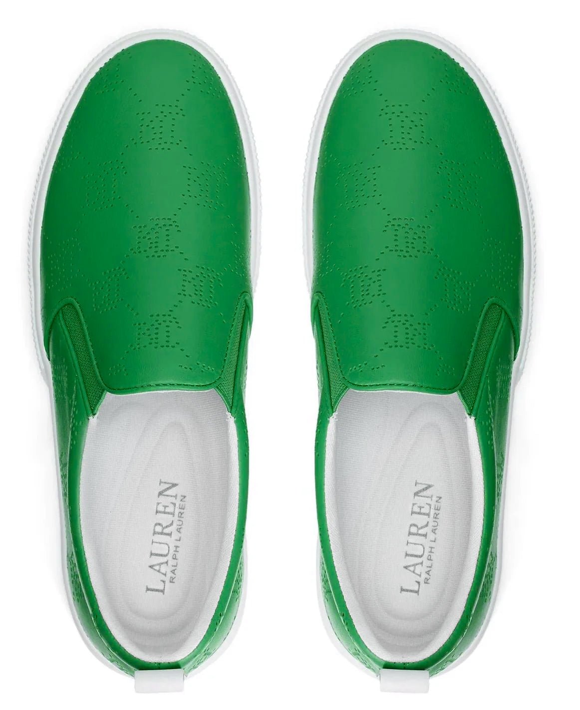 RALPH LAUREN Haddley Logo Leather Slip-On Trainer — view 4