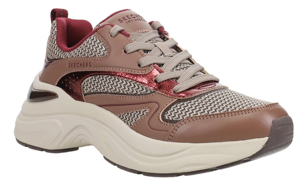SKECHERS Hazel Metallic Soiree Lace Up Sneakers — view 2