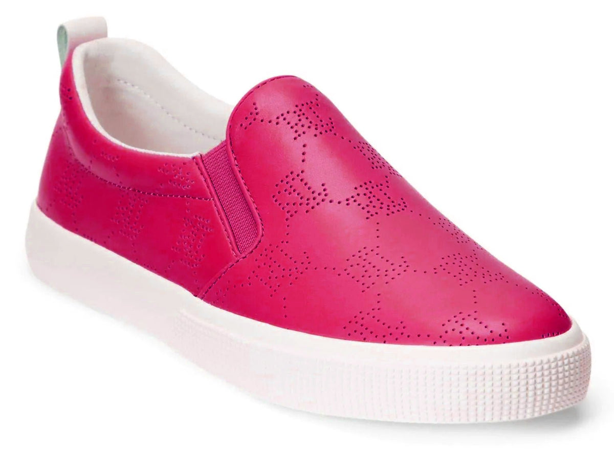 RALPH LAUREN Haddley Logo Leather Slip-On Trainer — view 2