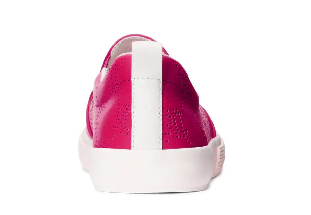 RALPH LAUREN Haddley Logo Leather Slip-On Trainer — view 3