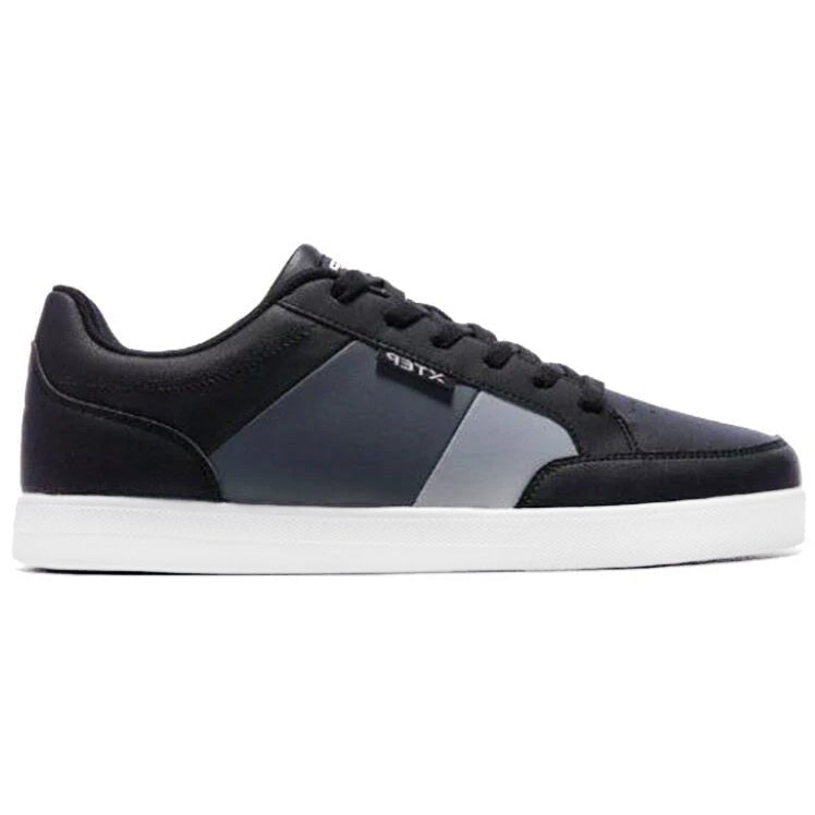 XTEP Low-Cut Men's Skateboarding Shoes BKGY — view 1