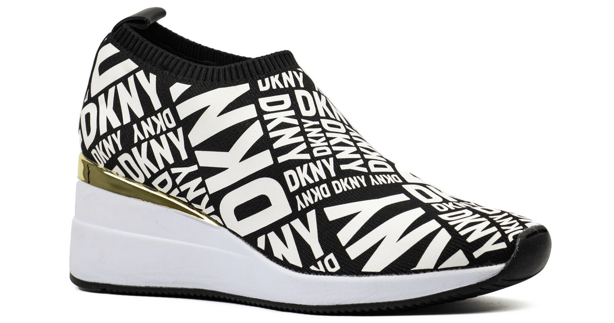 DKNY PARKS Logo Printed Heeled Slip-On S — view 2