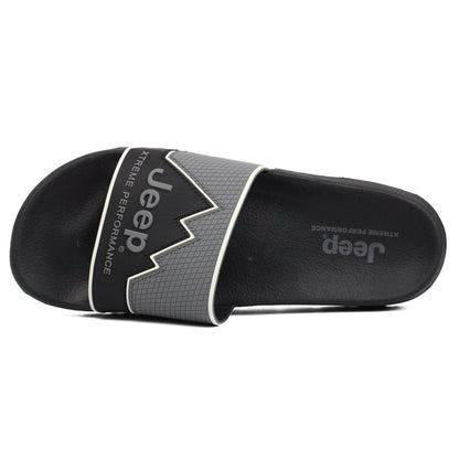 JEEP mens Premium outdoor slide BKGY — view 3