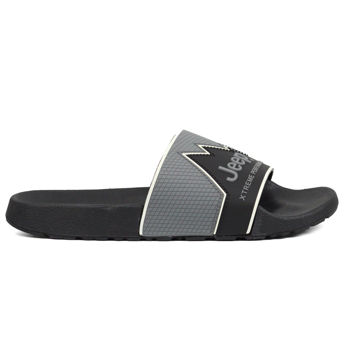JEEP mens Premium outdoor slide BKGY — view 1