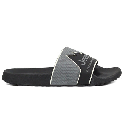 JEEP mens Premium outdoor slide BKGY — view 1