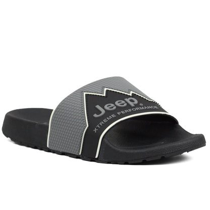 JEEP mens Premium outdoor slide BKGY — view 2