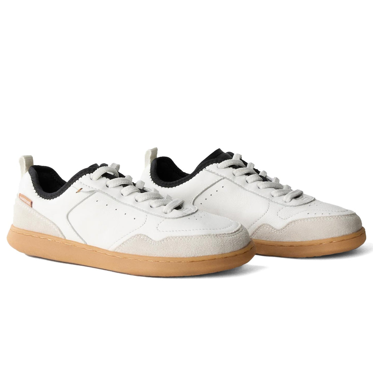 ZARA Leather Barefoot Trainers Sneakers Wt — view 2