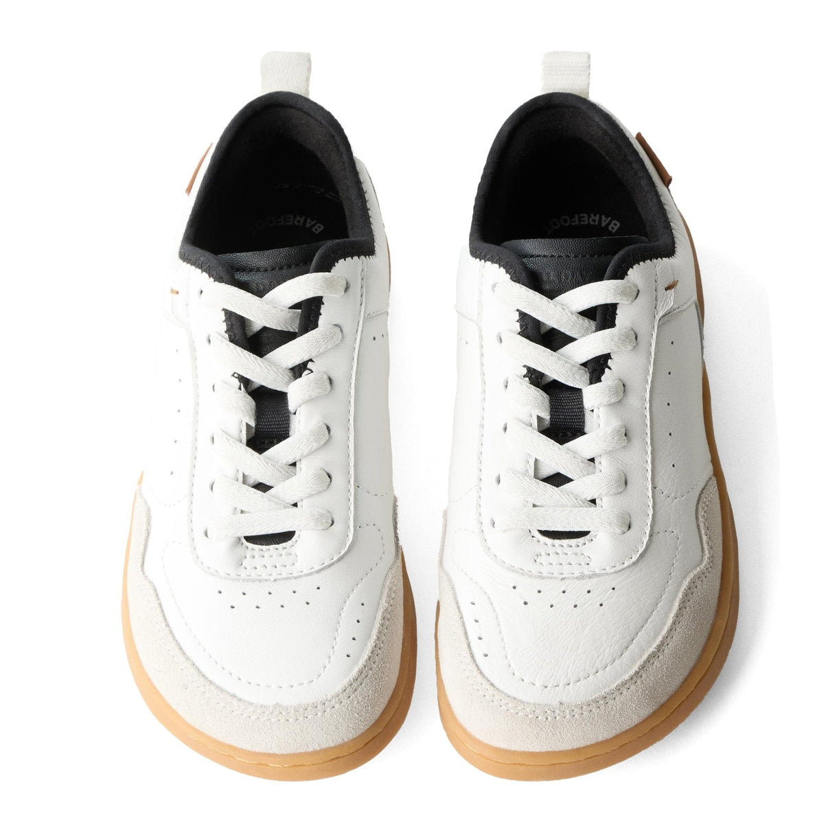 ZARA Leather Barefoot Trainers Sneakers Wt — view 3