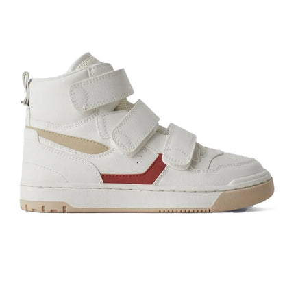 ZARA High-Top 3 Strap Sneakers Wht — view 1