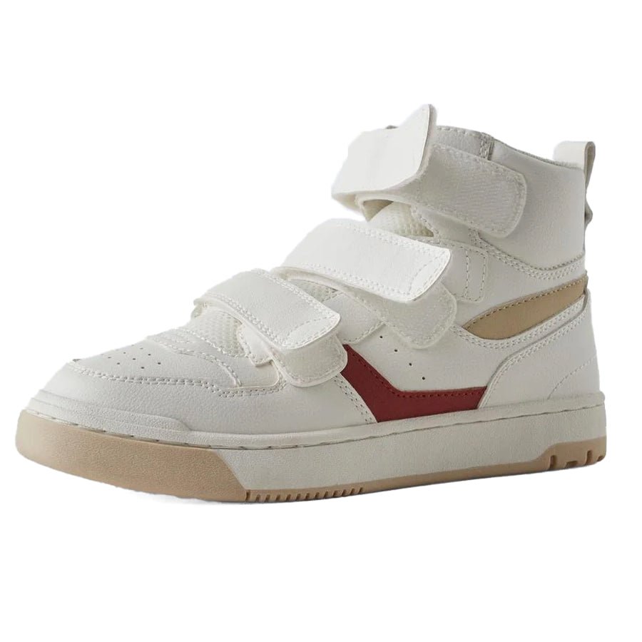 ZARA High-Top 3 Strap Sneakers Wht — view 3