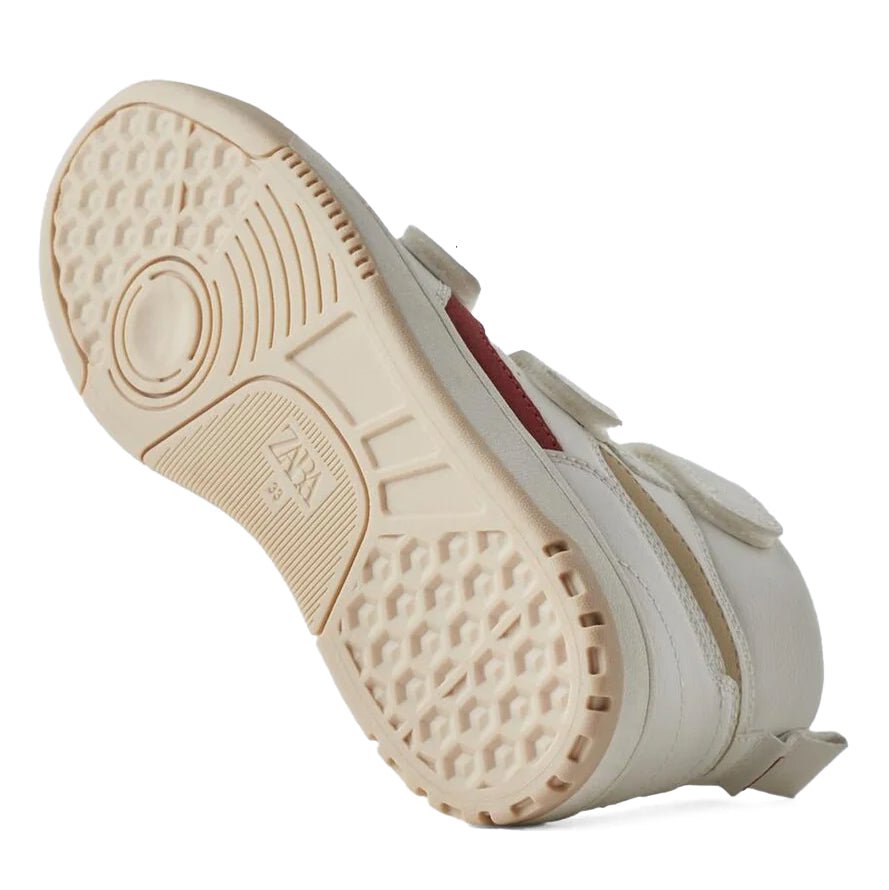 ZARA High-Top 3 Strap Sneakers Wht — view 5