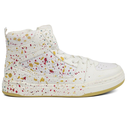 ZARA Graffiti Hitop Multicolor Shoes — view 1
