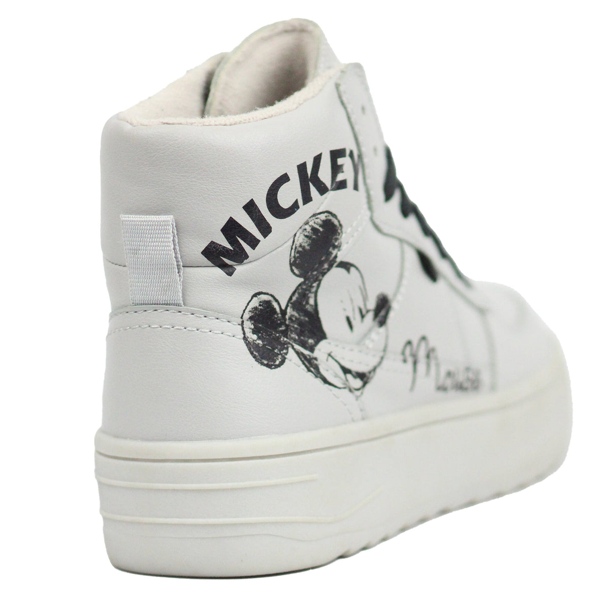 ZARA Graffiti High-Top Mickey Mouse Sneakers Ltgy — view 3
