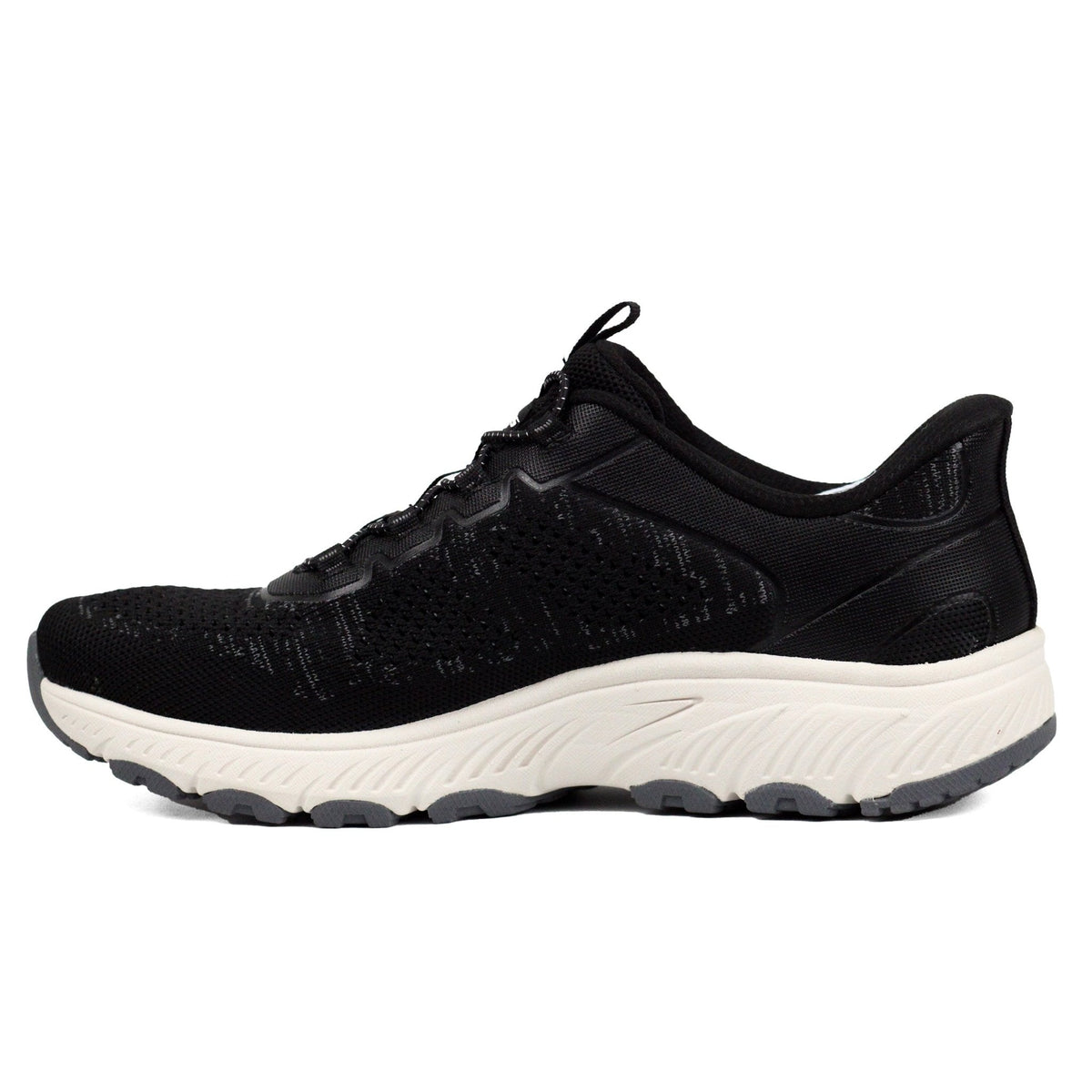 SKECHERS Slip-Ins Wide Fit Sneakers BLK — view 4