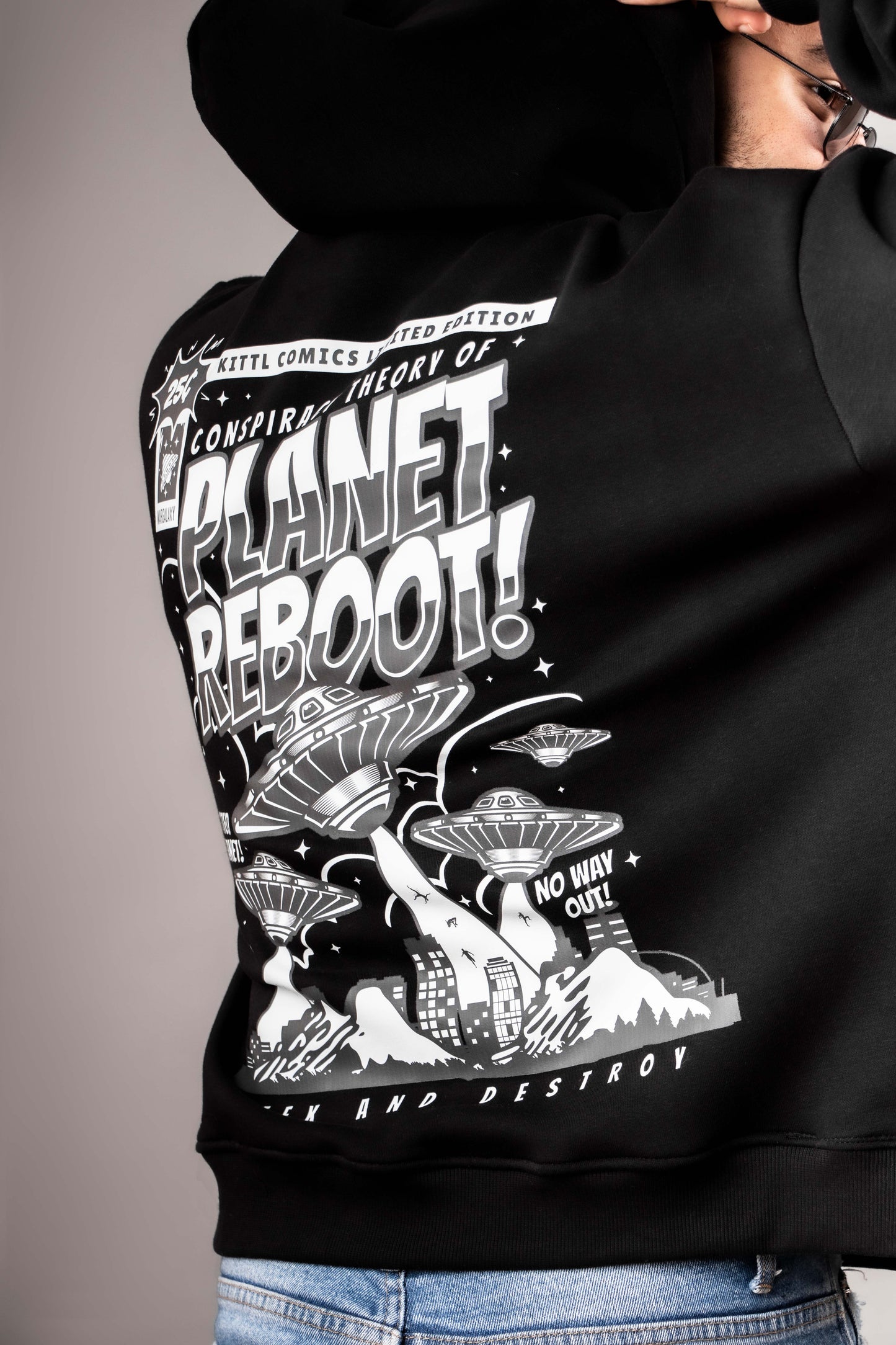 Planet Reboot Oversized Hoodie