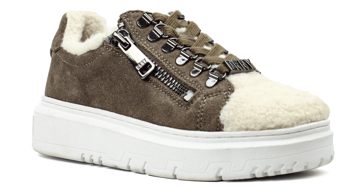 DKNY Matti fleece Lace Up Sneakers — view 2