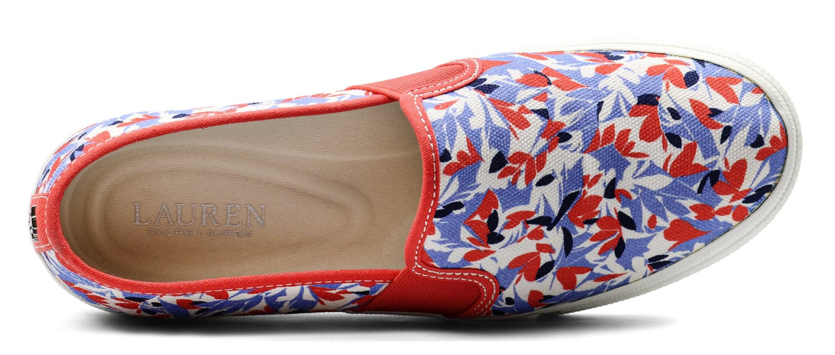 RALPH LAUREN Jinny Faux-Leather Trainer — view 4
