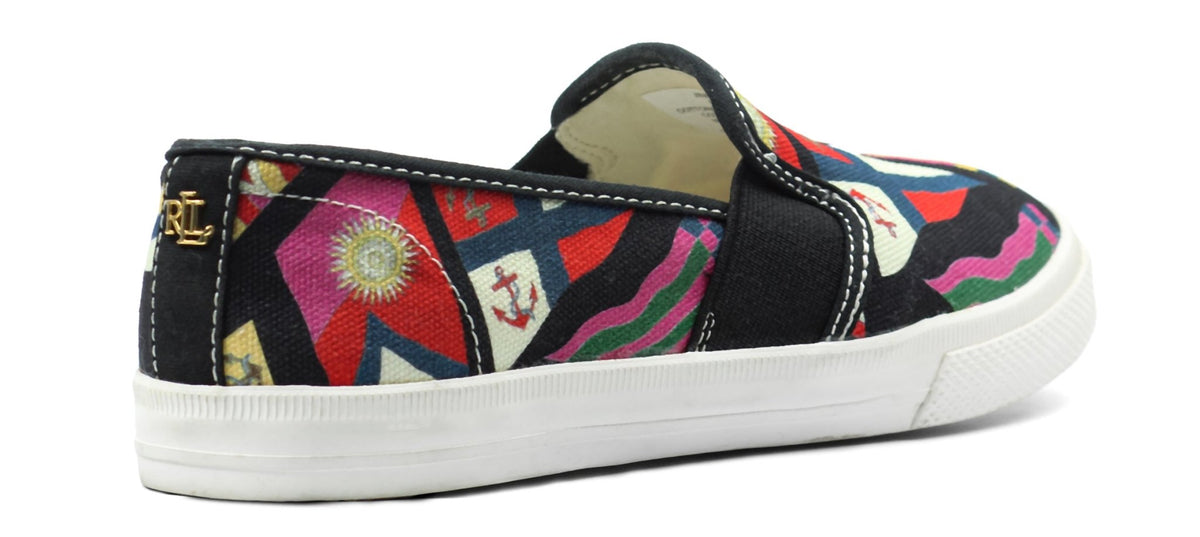 RALPH LAUREN Jinny Faux-Leather Trainer — view 3