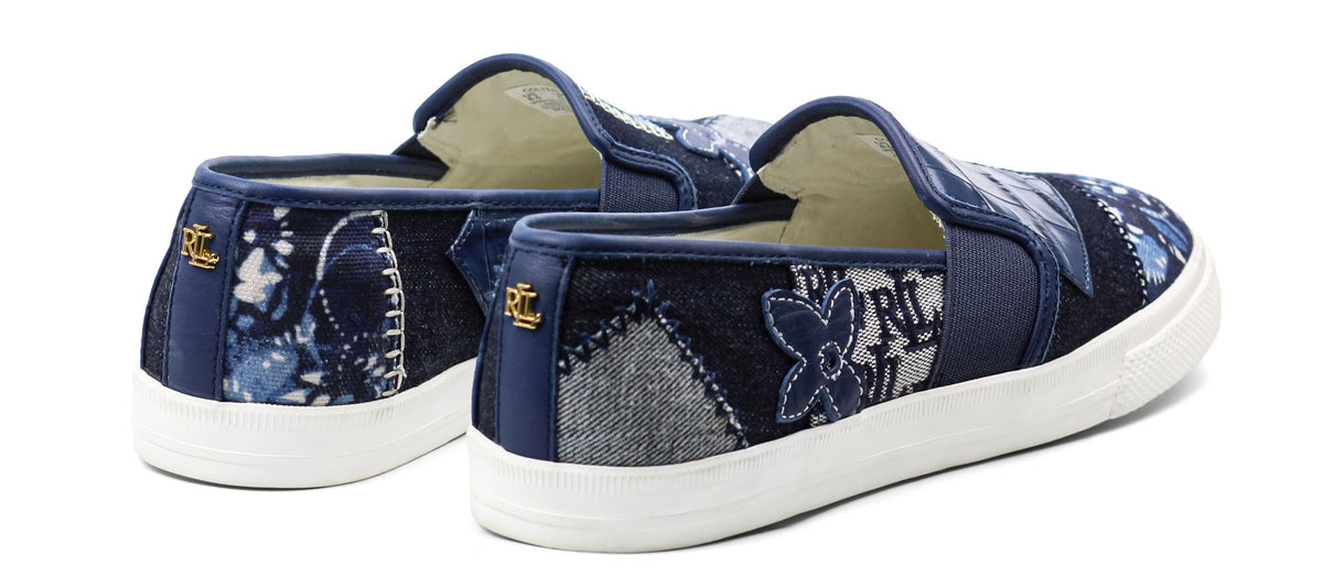 RALPH LAUREN Colten Faux-Leather Trainer — view 3