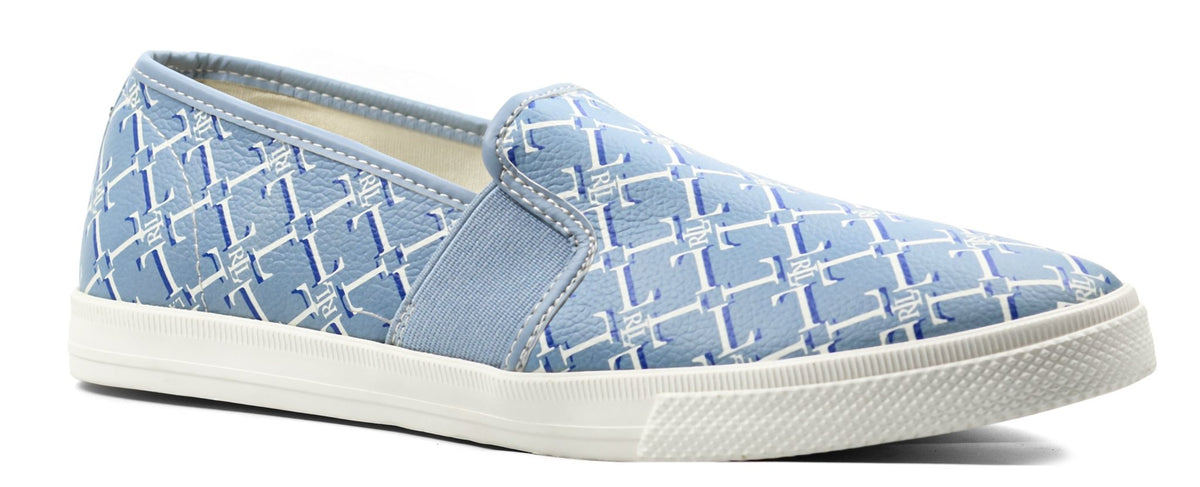 RALPH LAUREN Jinny Faux-Leather Trainer — view 2