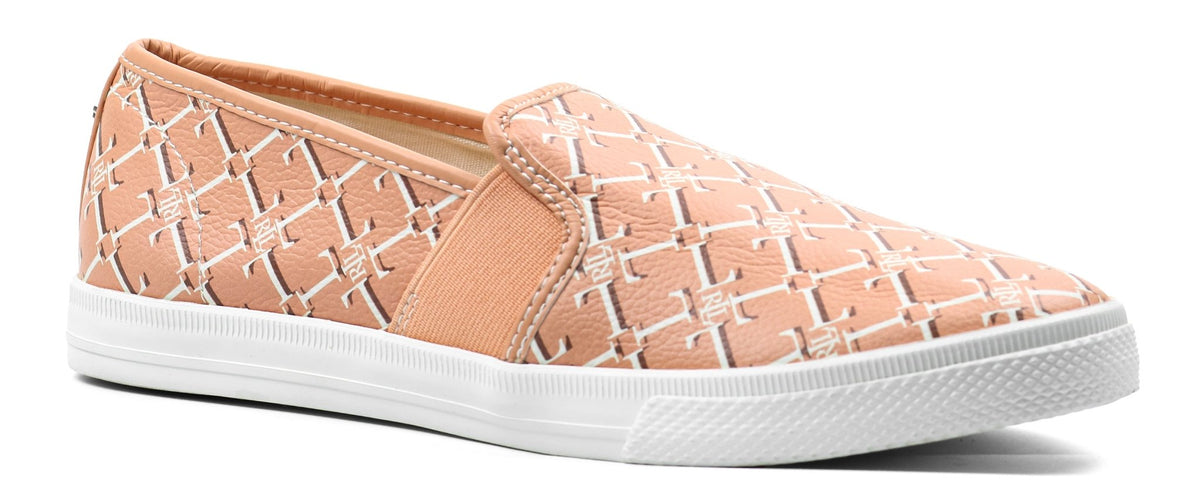 RALPH LAUREN Jinny Faux-Leather Trainer — view 2