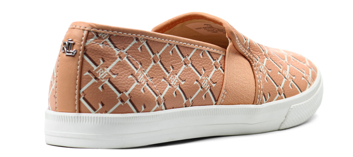 RALPH LAUREN Jinny Faux-Leather Trainer — view 3