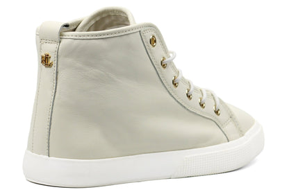 RALPH LAUREN Jinger Cream Leather High Top — view 3