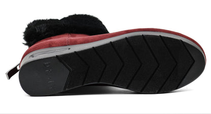 DKNY Womens Abri Faux Suede Faux Fur Booties — view 5