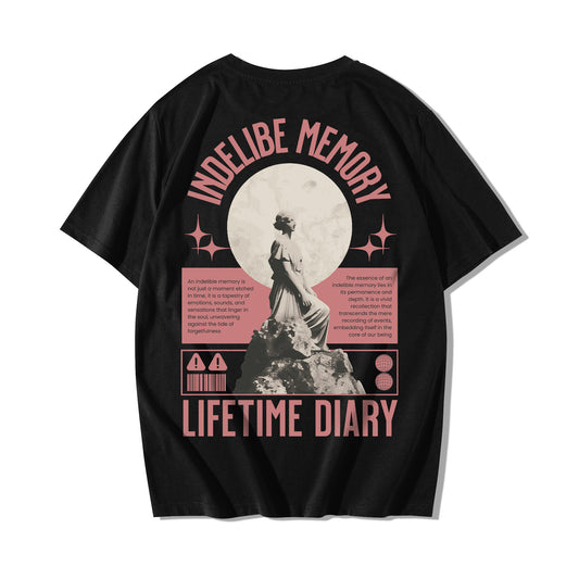 "Lifetime diary" Oversized T-shirt