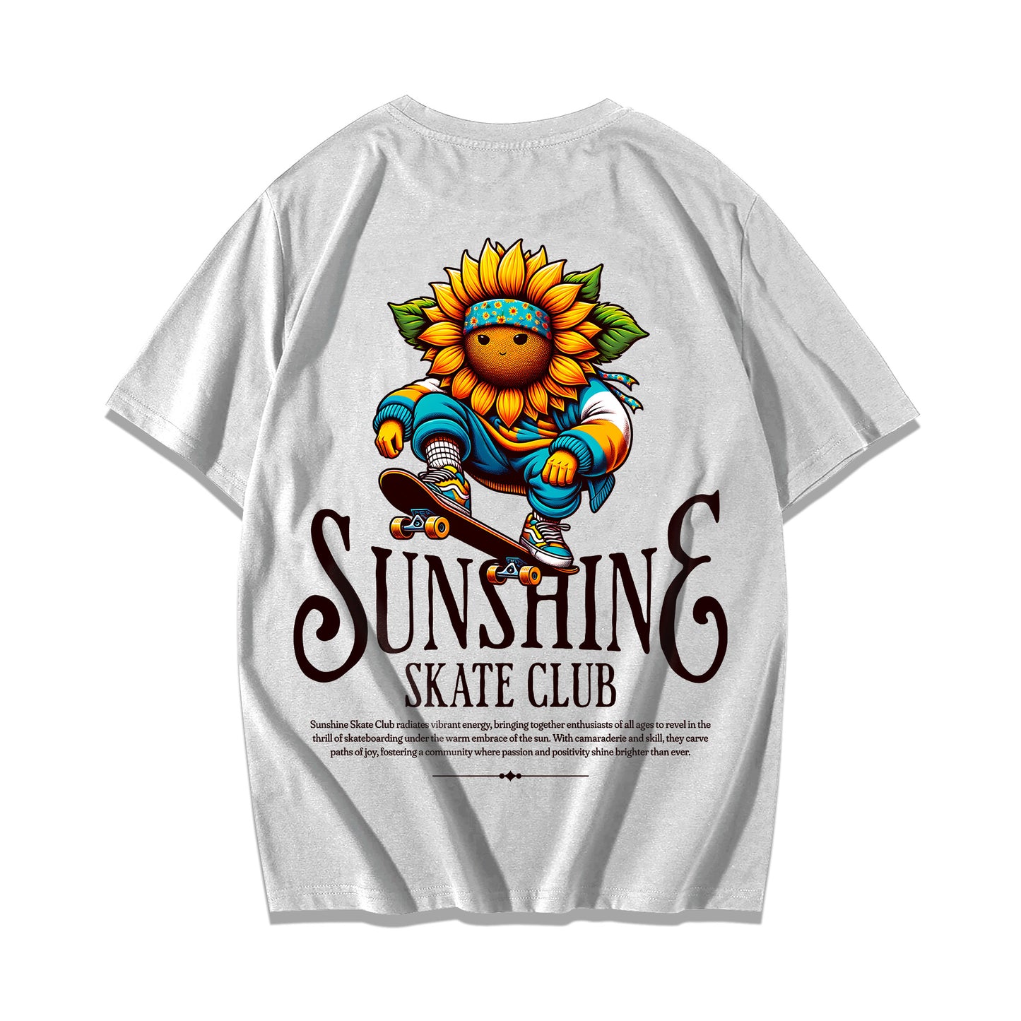 "Sunflower Skater" Oversized T-shirt