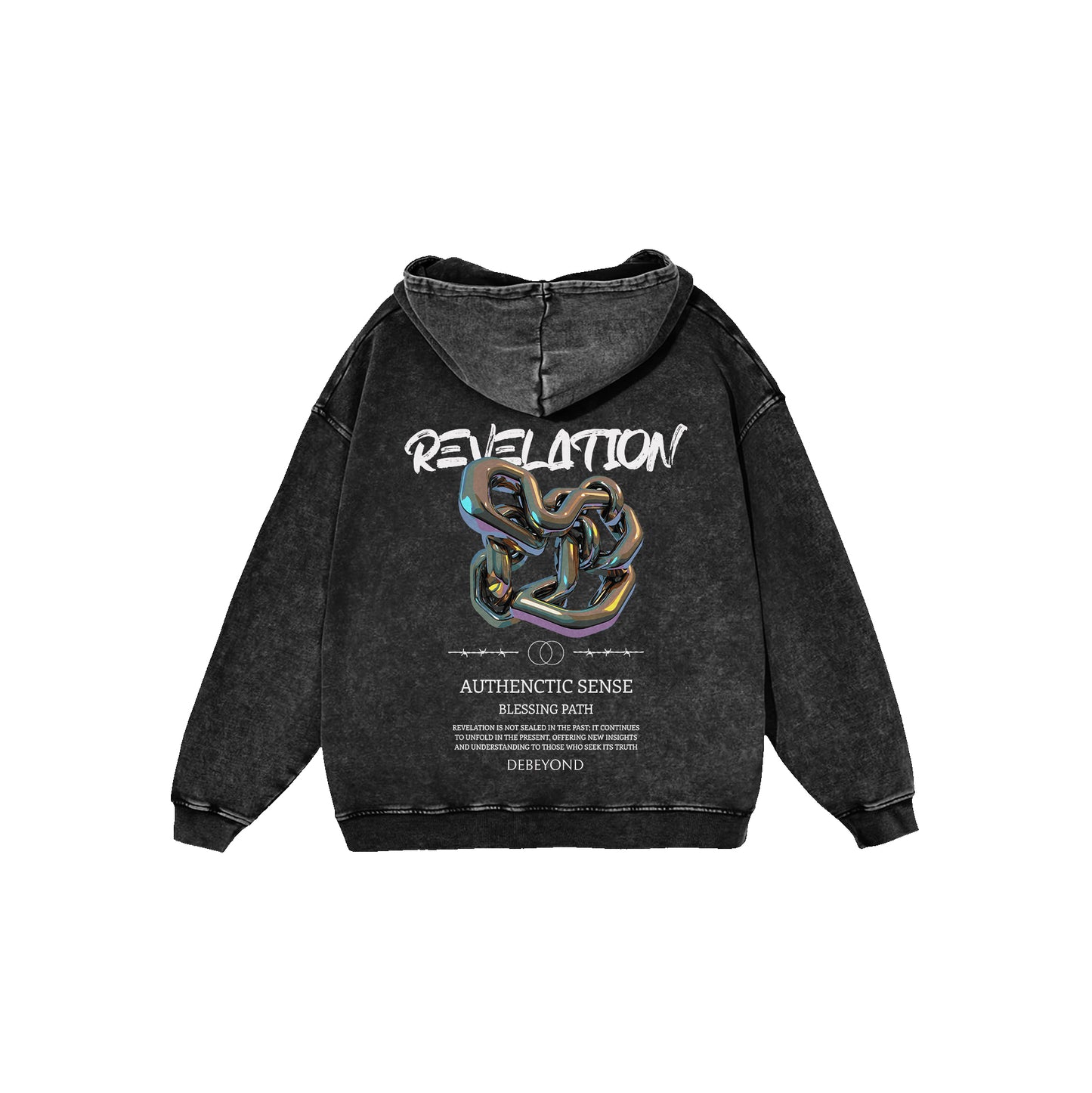 "Revelation" Washed Oversized Hoodie