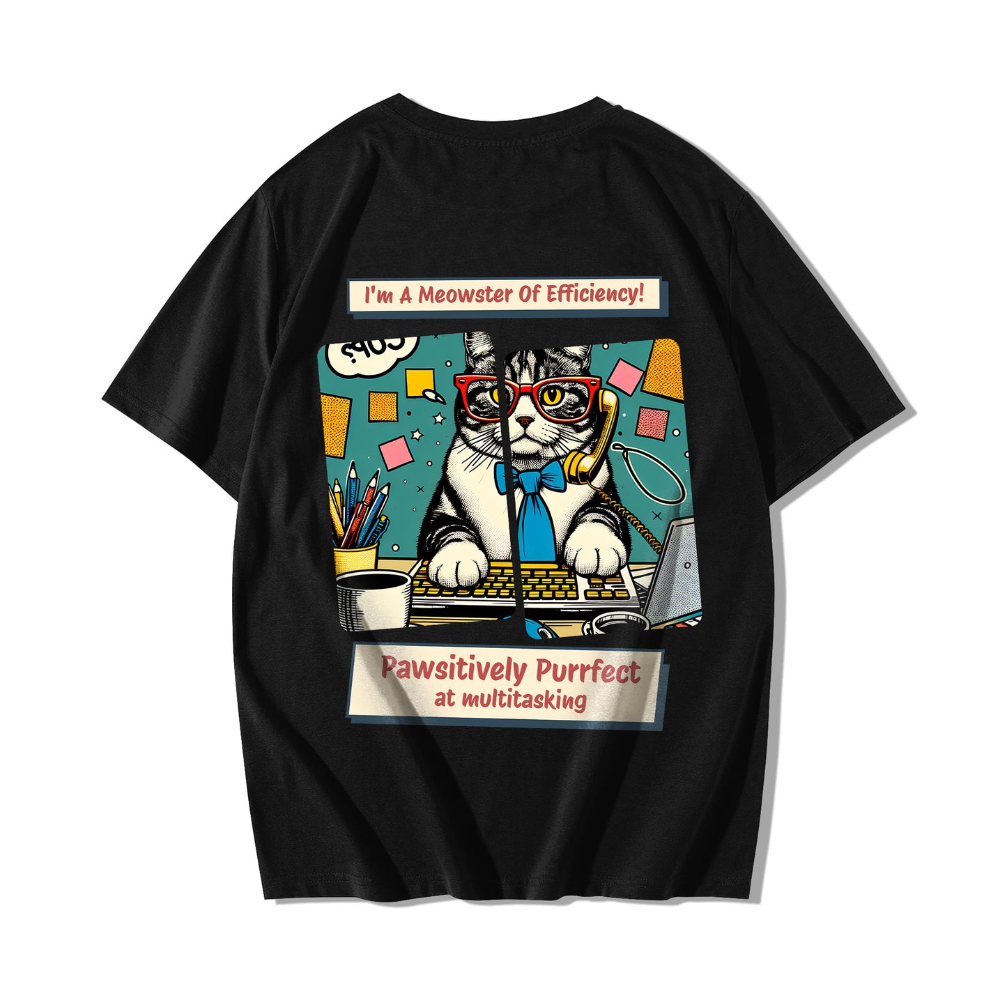 "Purrfect at Multitasking" Oversized T-shirt