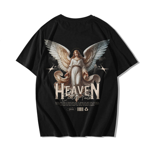 "Heaven Endless Faith" Oversized T-shirt