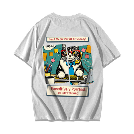 "Purrfect at Multitasking" Oversized T-shirt