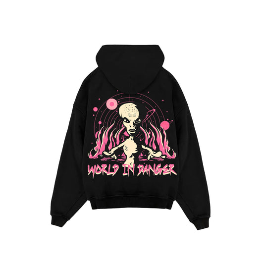 "World In Danger" Oversized Hoodie