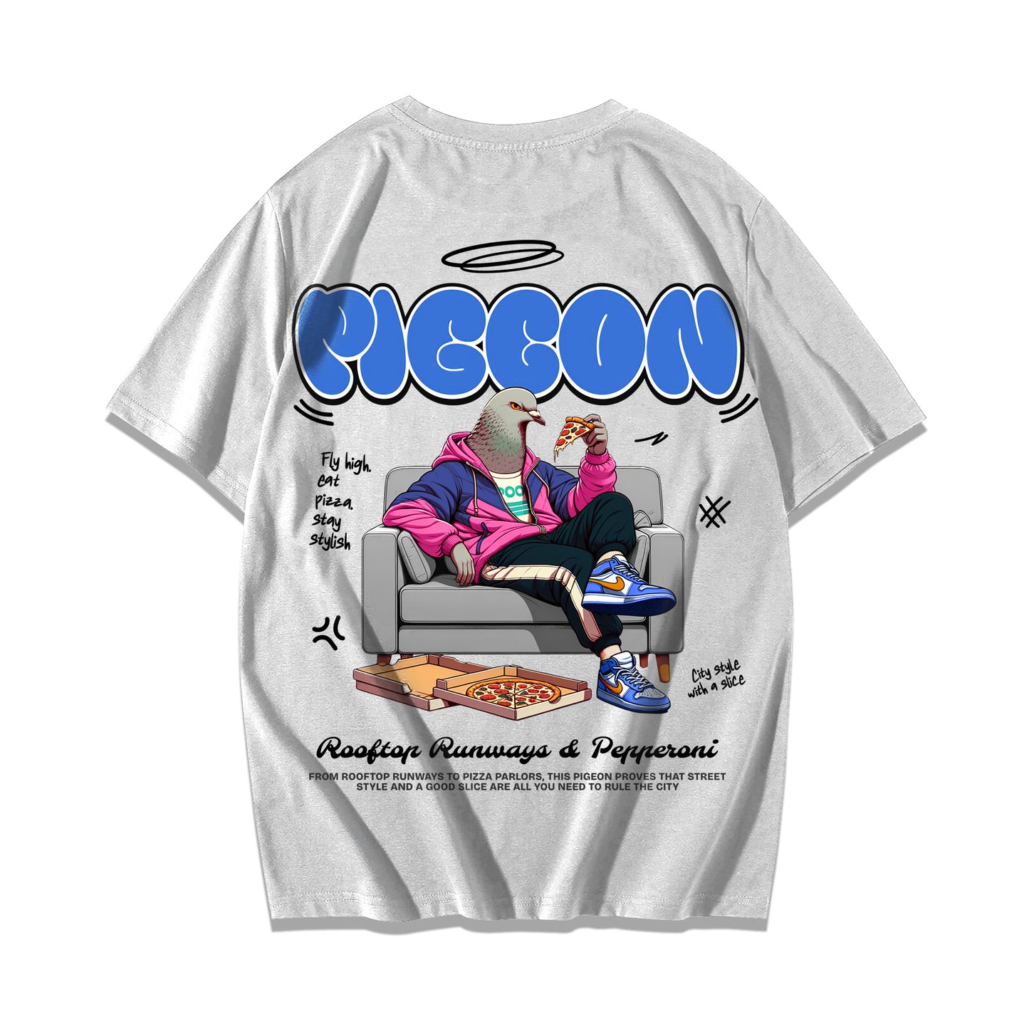 "Pigeon Streetwear" Oversized T-shirt