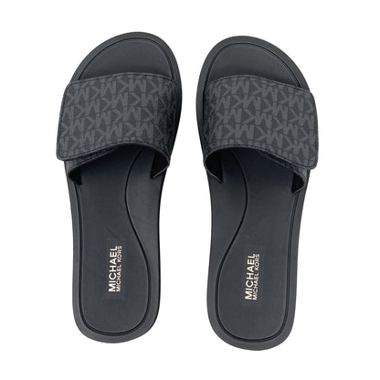 Michael Kors MK Signature Logo Print Wade Slide — view 2