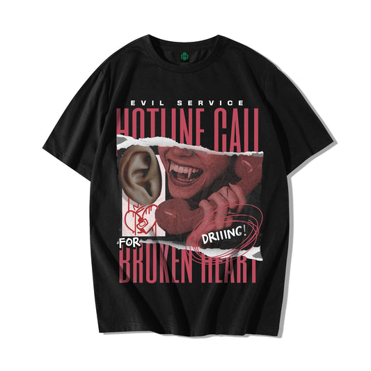 "HOTLINE CALL" Oversized T-shirt