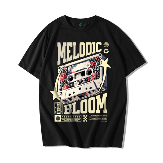 "Melodic Bloom" Oversized T-shirt