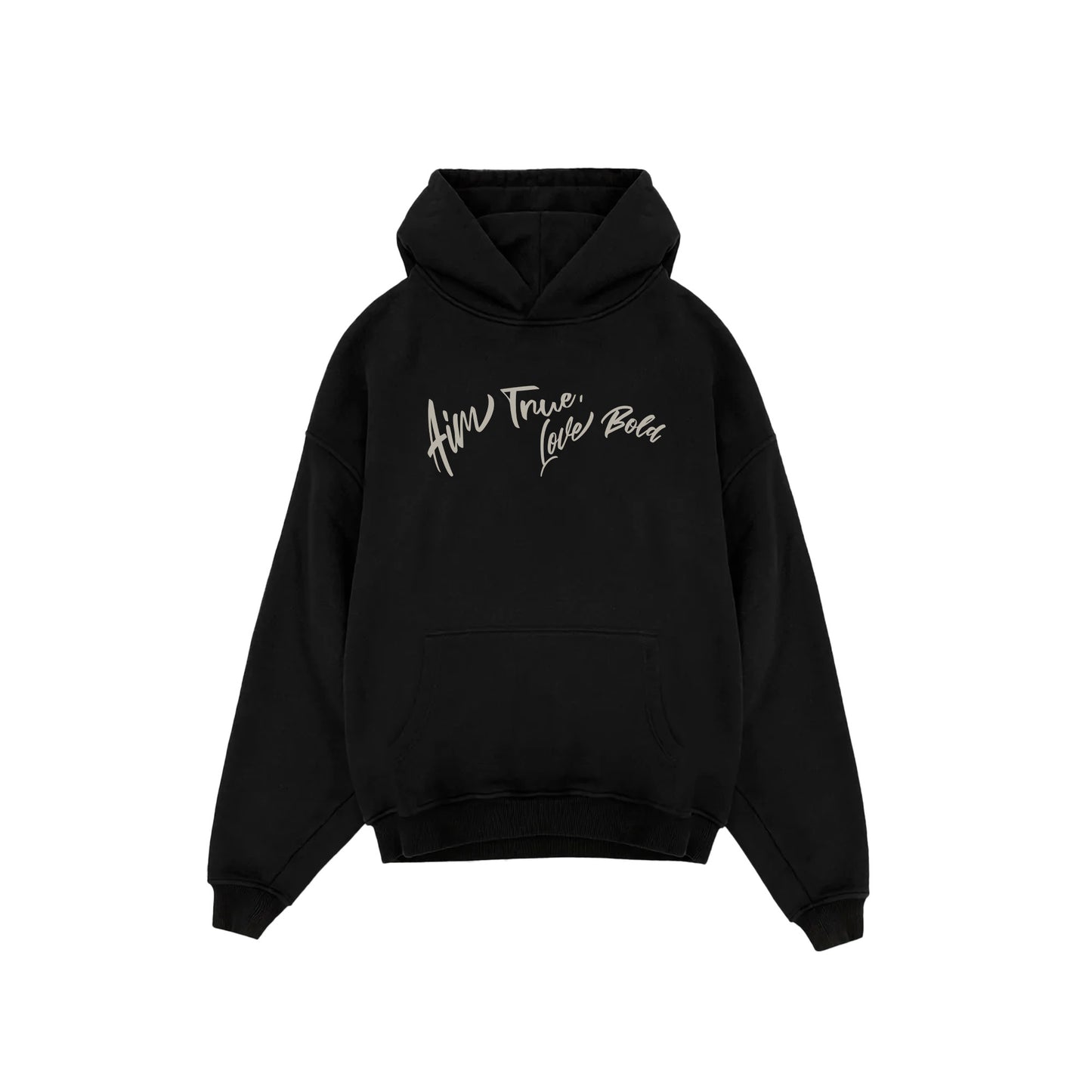 "Aim True, Love Bold" Oversized Hoodie