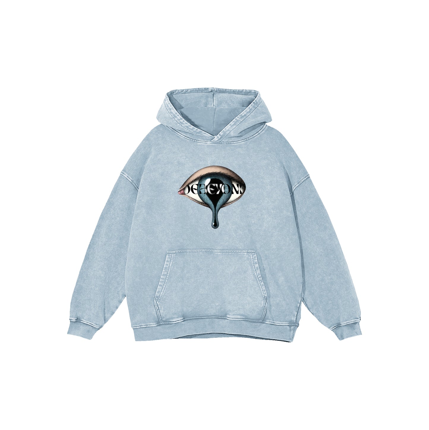 "DBD#13" Washed Sky Oversized Hoodie