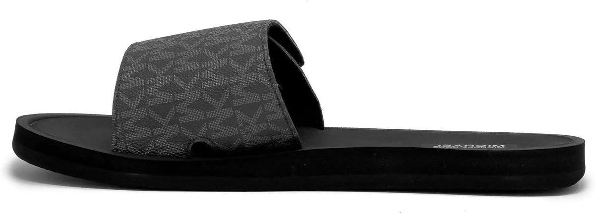 Michael Kors MK Signature Logo Print Wade Slide — view 3