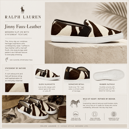 RALPH LAUREN Jinny Faux-Leather Trainer — view 5