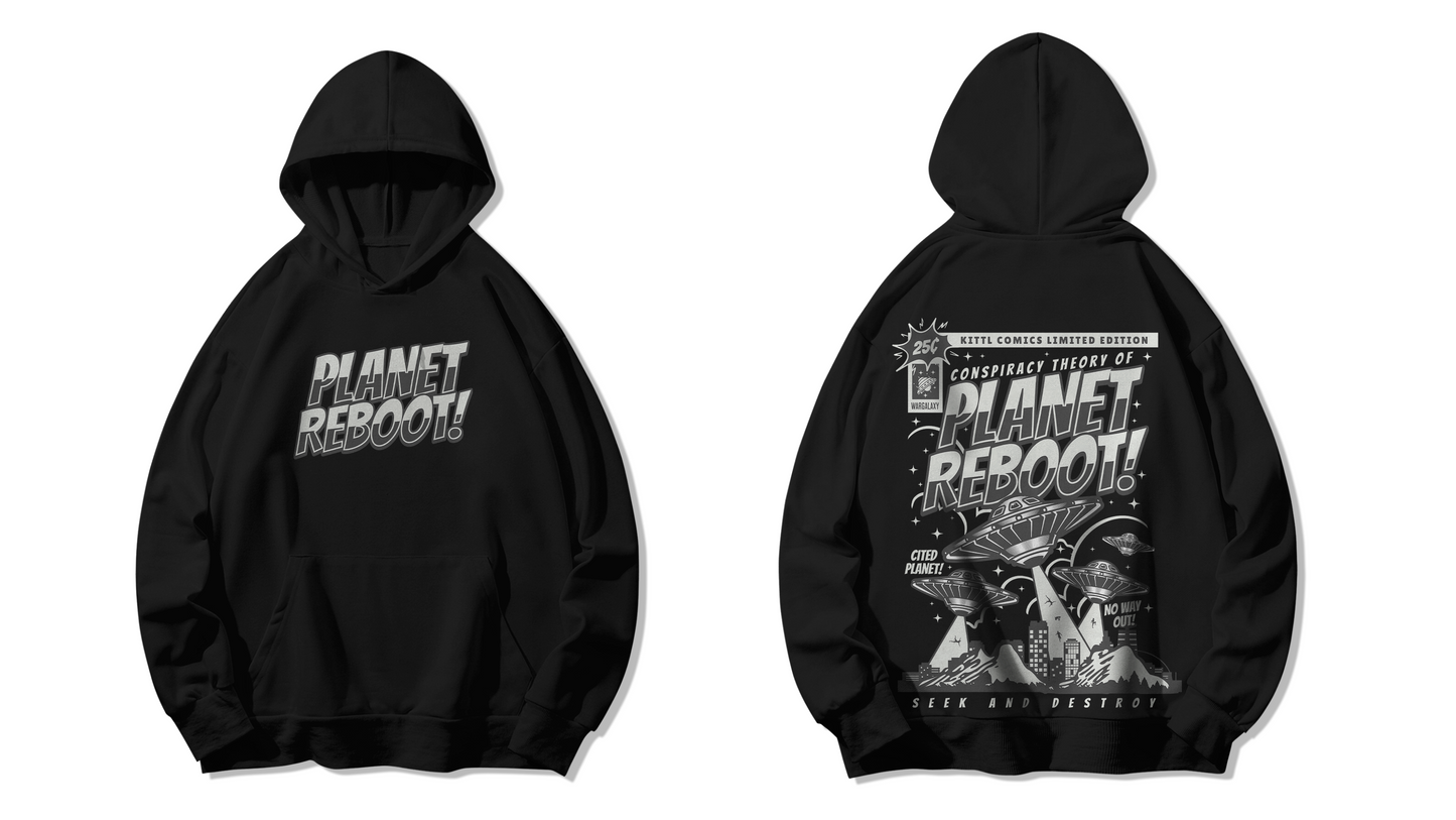 Planet Reboot Oversized Hoodie