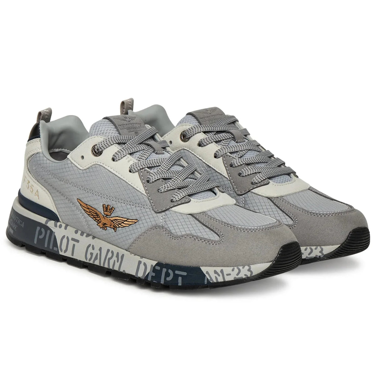 AERONAUTICA Militare F35A Men's sneakers GREY — view 2