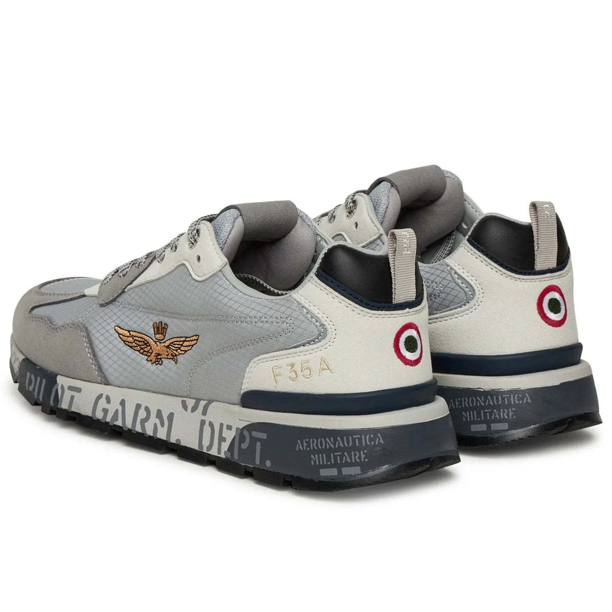 AERONAUTICA Militare F35A Men's sneakers GREY — view 3