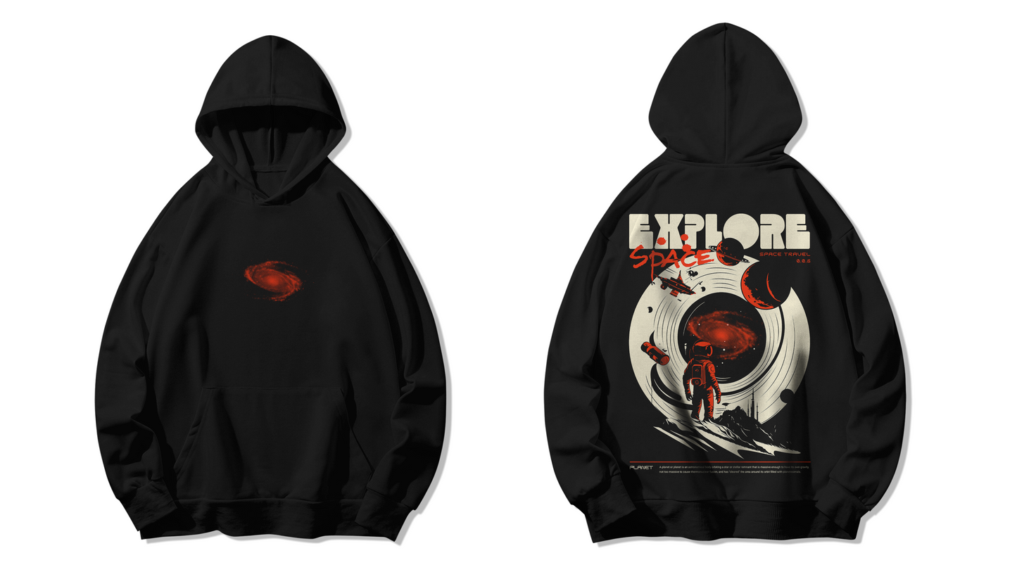 Explore Space Oversized Hoodie